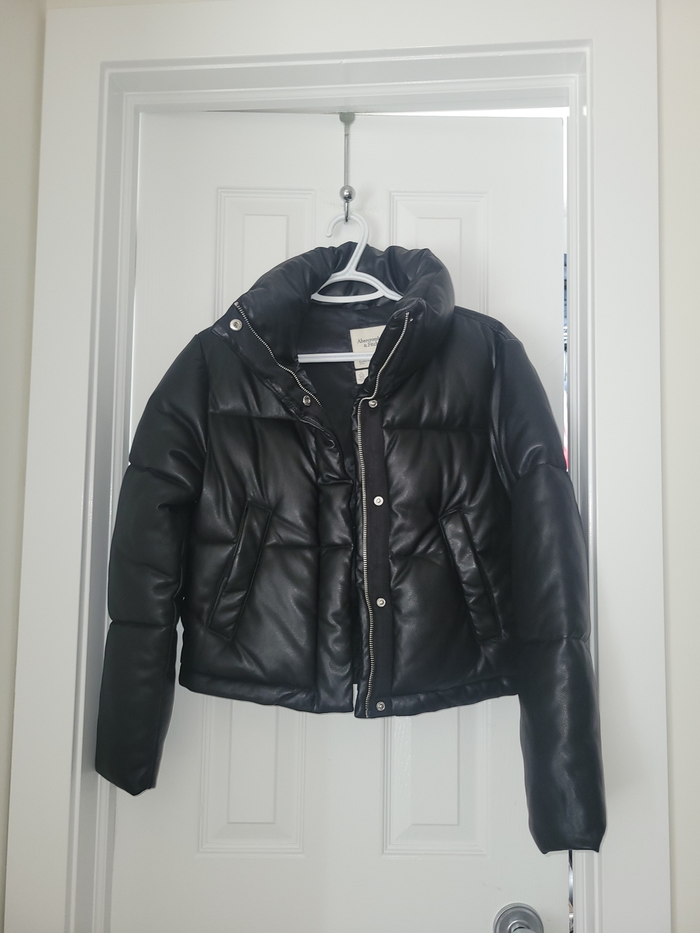 Abercrombie & Fitch Black Quilted Puffer Jacket Size XXS